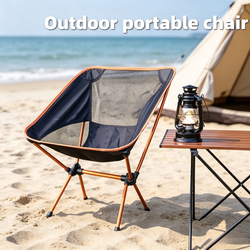 Outdoor Furniture Cheap - Ultralekka Aluminiowa Krzesło Księżycowe Składane Przenośne