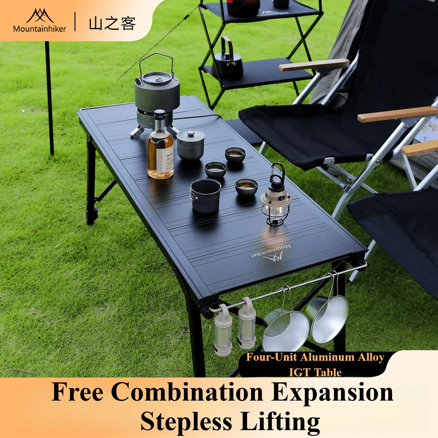 Outdoor Furniture Australia - Stół kempingowy składany Mountainhiker z podnoszonym