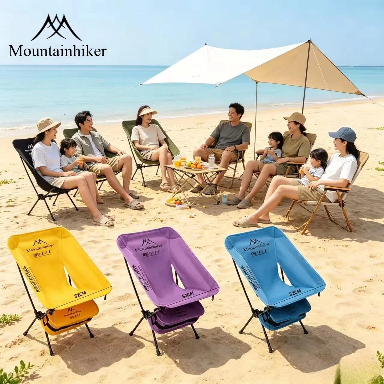 Outdoor Furniture Cheap - Ultralekkie składane krzesło księżycowe z aluminium