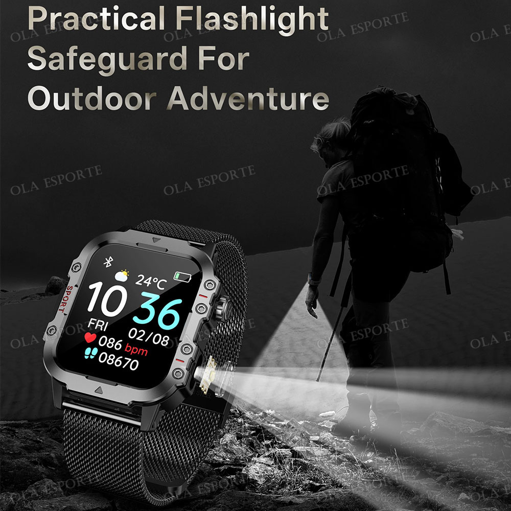 Wytrzymały wojskowy smartwatch – Outdoor Rug Waterproof recenzja i cena