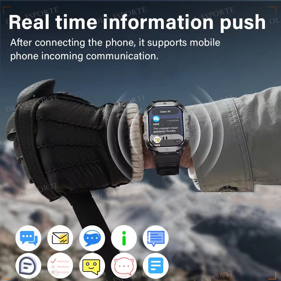 Wytrzymały wojskowy smartwatch – Outdoor Rug Waterproof recenzja i cena