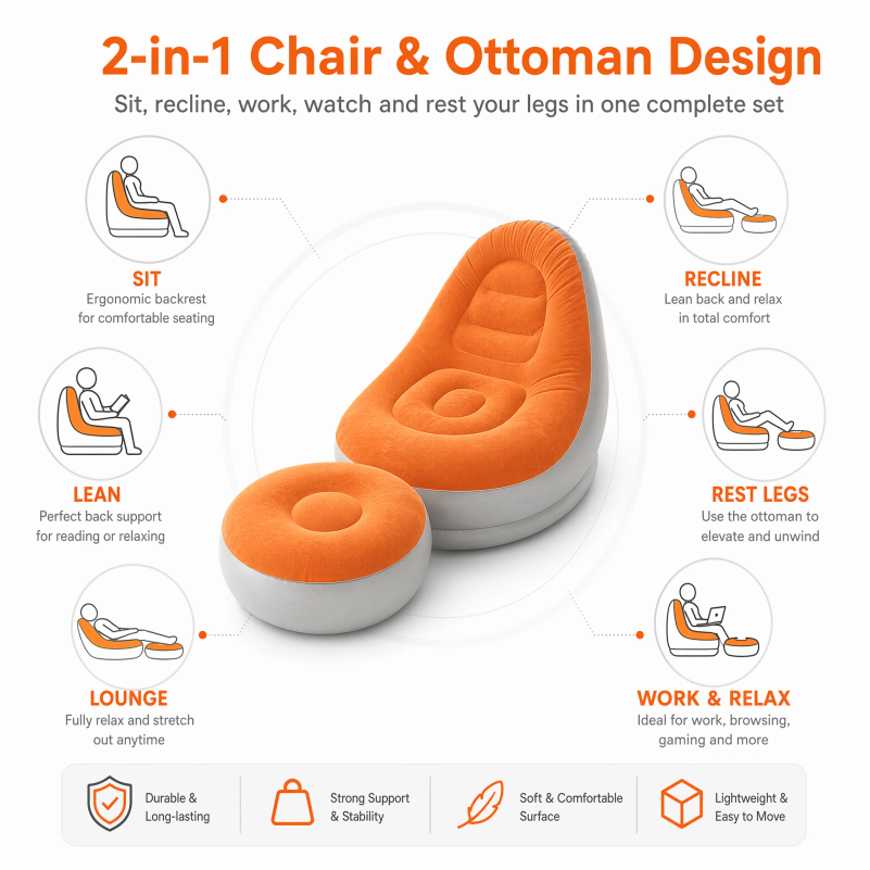 Nadmuchiwany zestaw wypoczynko – Outdoor Furniture Small recenzja i cena
