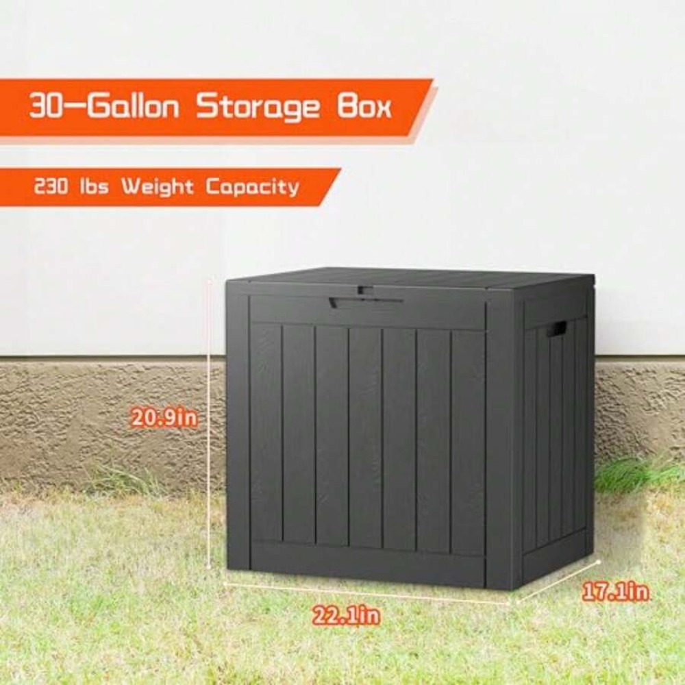 30-galonowy pojemnik na narzęd – Outdoor Furniture Black recenzja i cena