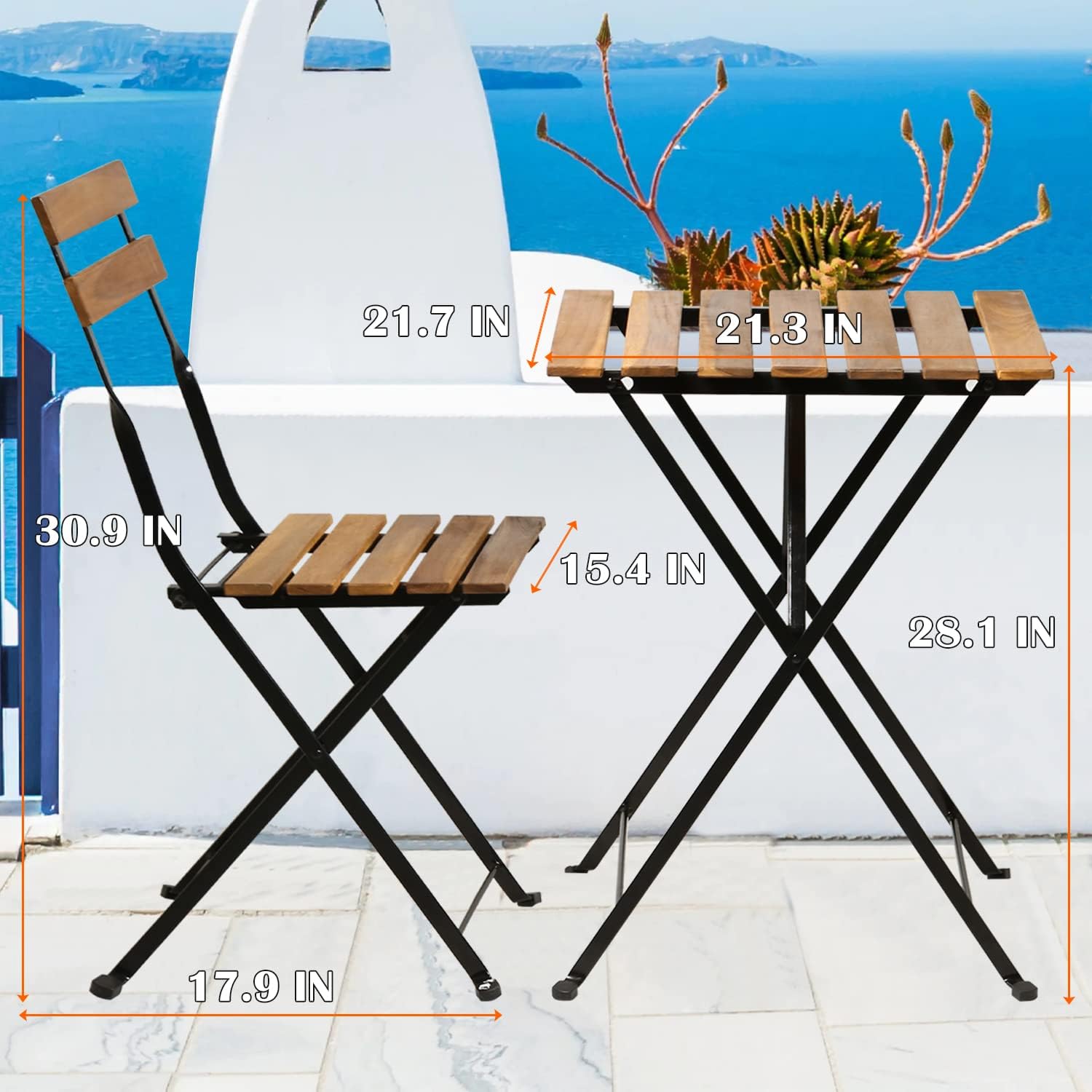 Naturalny drewniany 3-częściow – Outdoor Furniture Small recenzja i cena
