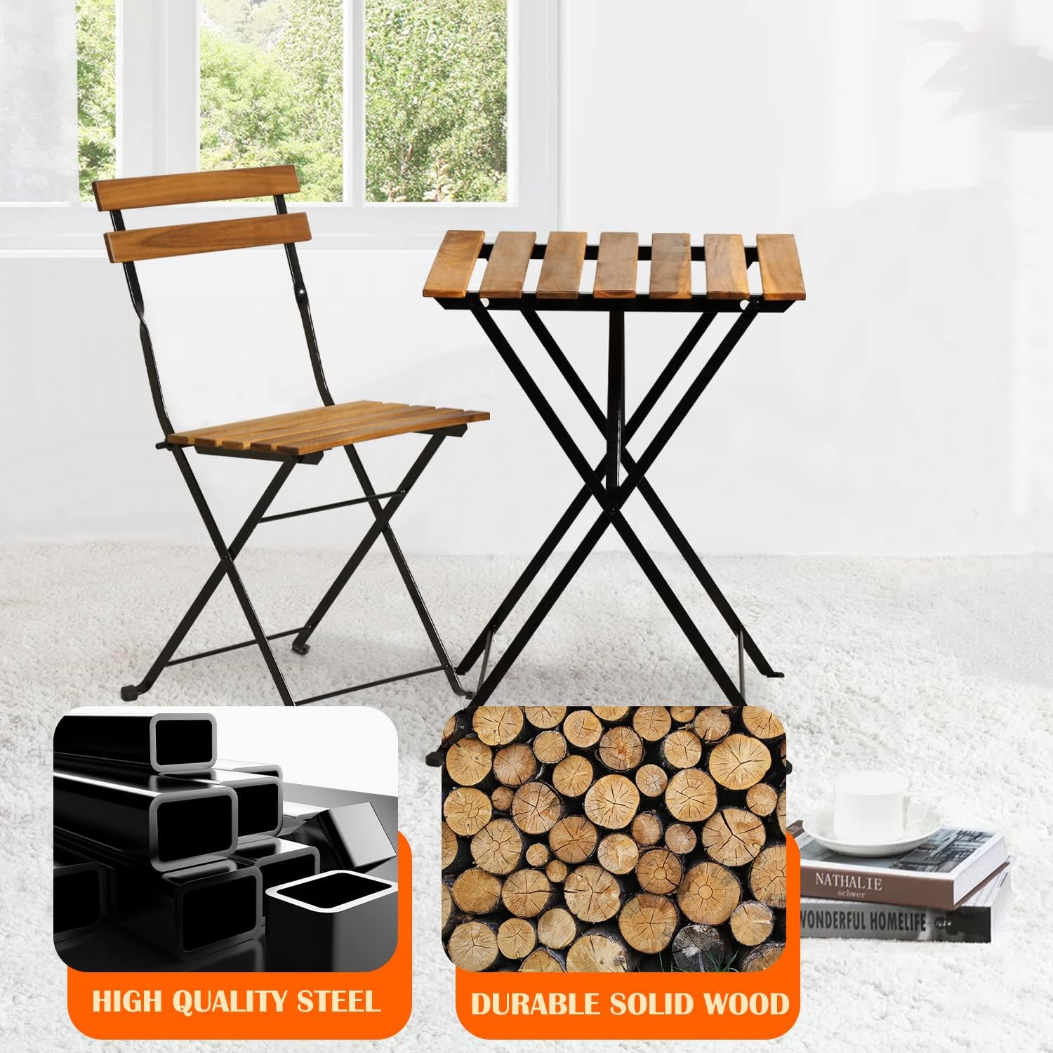 Naturalny drewniany 3-częściow – Outdoor Furniture Small recenzja i cena