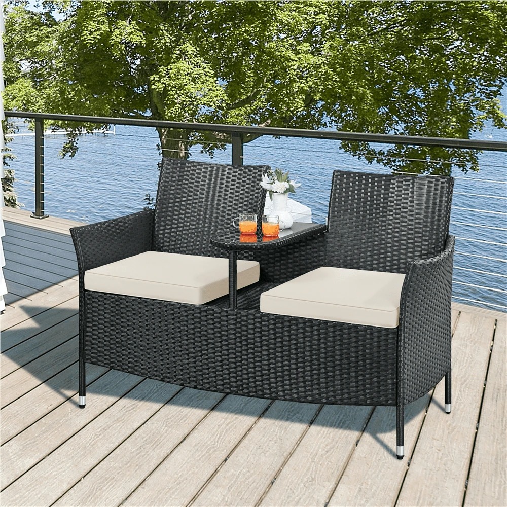 Wysokiej jakości dwuosobowe kr – Outdoor Furniture Black recenzja i cena