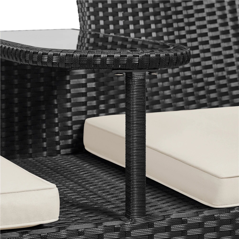 Wysokiej jakości dwuosobowe kr – Outdoor Furniture Black recenzja i cena