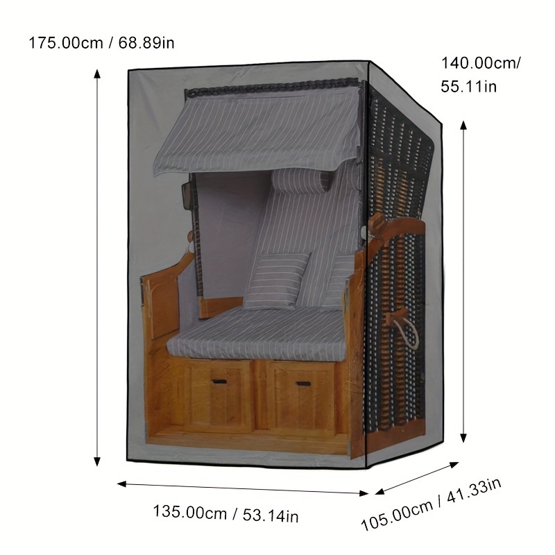Jednoczęściowy czarny pokrowie – Outdoor Furniture Black recenzja i cena