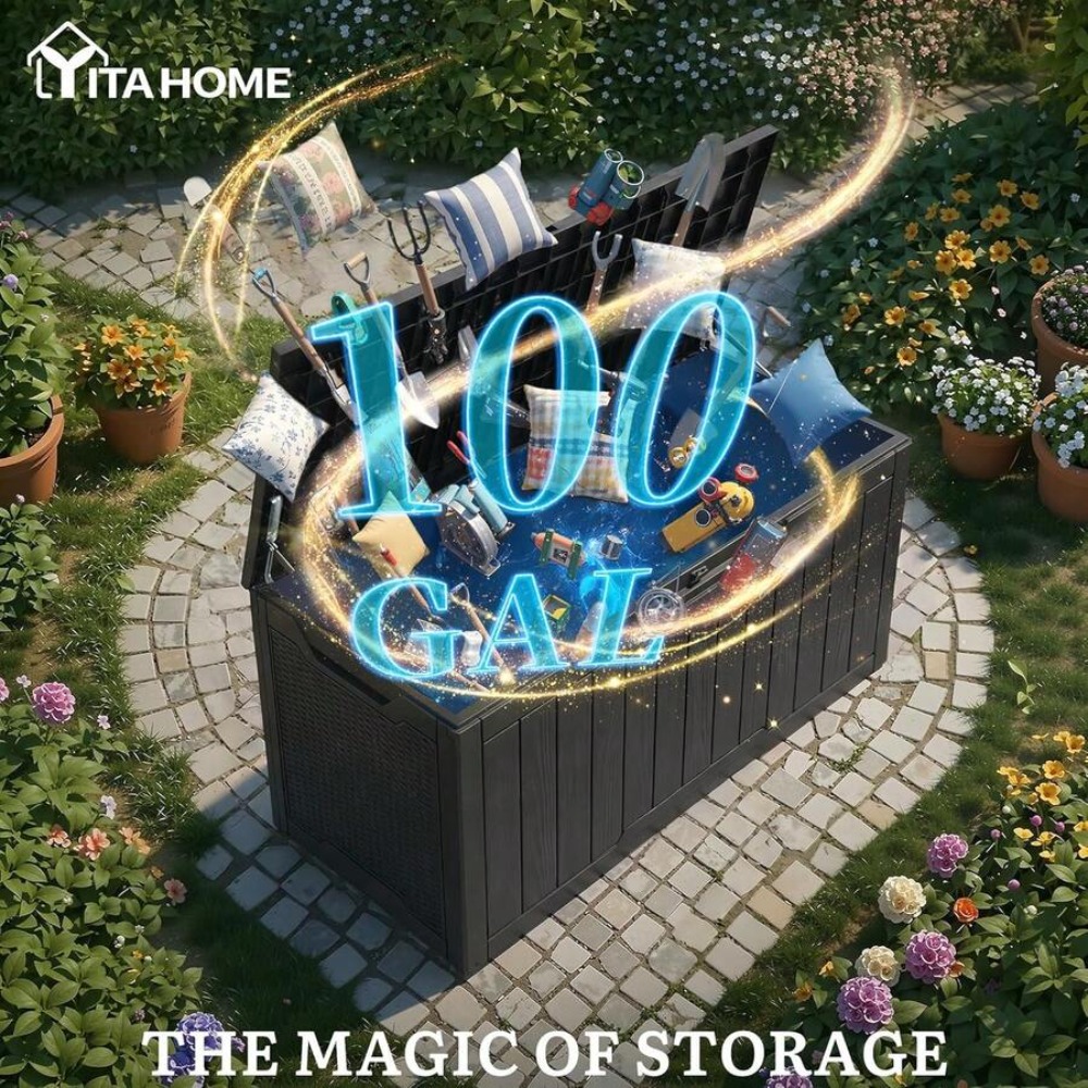 100-galonowy duży wodoodporny  – Outdoor Furniture Black recenzja i cena