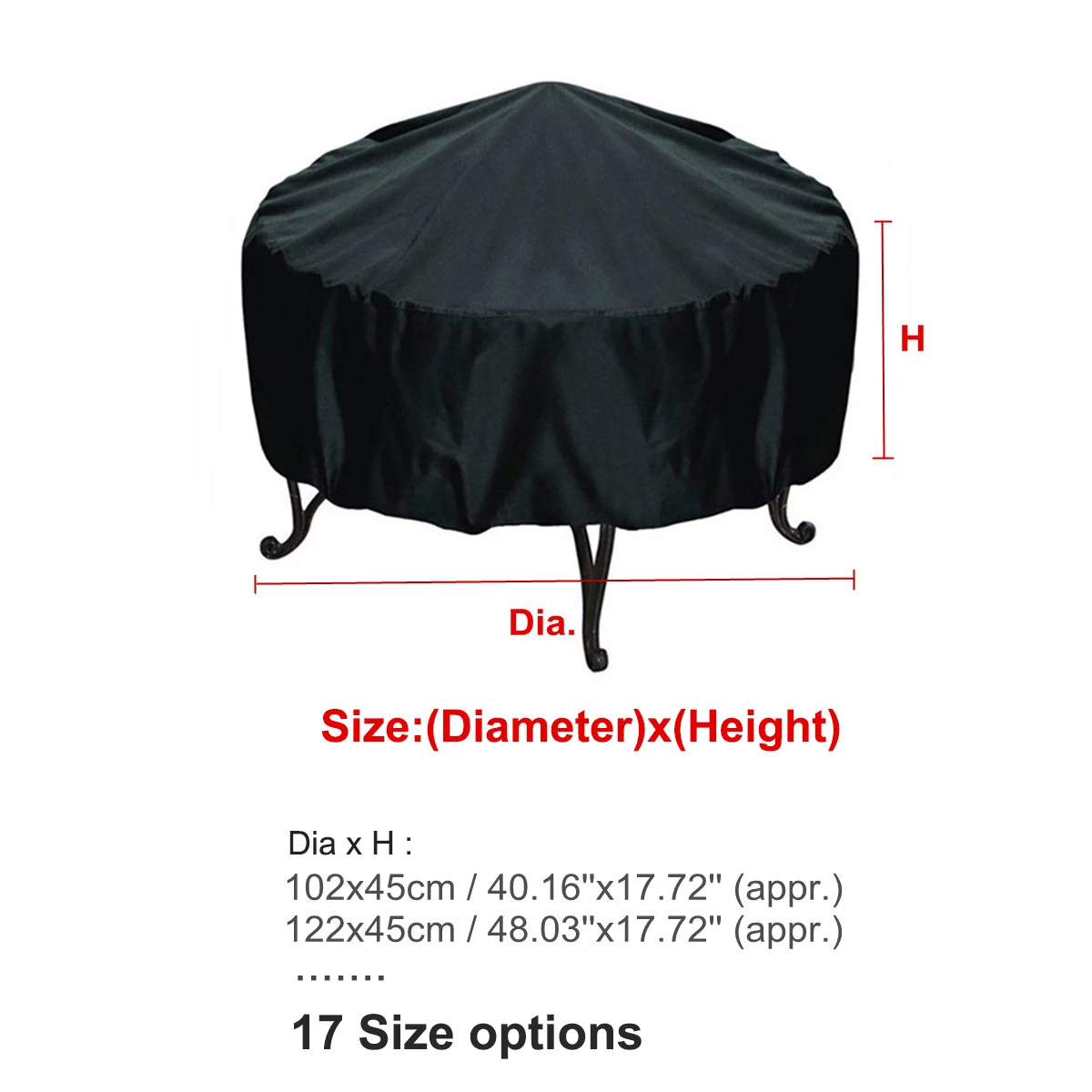 Wodoodporna osłona na palenisk – Outdoor Furniture Black recenzja i cena