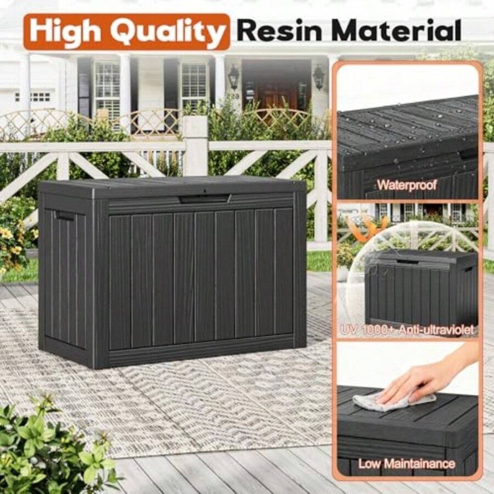 50-galonowy wodoodporny pojemn – Outdoor Furniture Black recenzja i cena